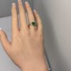 Cabochon emerald ring