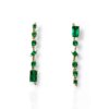 Mix match emerald earrings