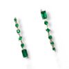Mix match emerald earrings