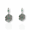 Marquise cut emeralds and fancy vivid yellow diamond earrings