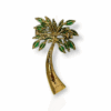Palm tree brooch/pendant of Colombian emeralds, sapphires and diamonds