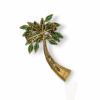 Palm tree brooch/pendant of Colombian emeralds, sapphires and diamonds