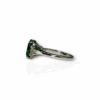 Three stone Colombian emerald ring