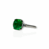 Three stone Colombian emerald ring