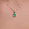 Classic emerald pendant