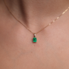 Classic emerald pendant