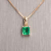 Classic emerald pendant