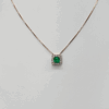 Emerald charm pendant