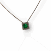 Emerald charm pendant