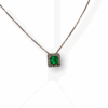 Emerald charm pendant
