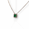 Emerald charm pendant