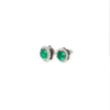 Round cut emerald super studs