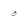 Classic three stone emerald ring