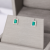 W & Y Mini studs with diamond halo