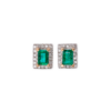 W & Y Mini studs with diamond halo