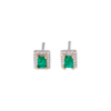 W & Y Mini studs with diamond halo