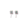 W & Y Mini studs with diamond halo