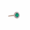 Classic Round Emerald Halo Ring