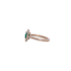 Classic Round Emerald Halo Ring