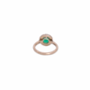 Classic Round Emerald Halo Ring