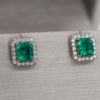 Very Fine Studs With Diamond Jackets