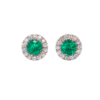 1.30 ct Classic Round Studs With Diamond Halo