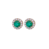 1.30 ct Classic Round Studs With Diamond Halo