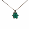 1.08 ct Round Emerald Cluster Necklace