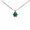 1.08 ct Round Emerald Cluster Necklace