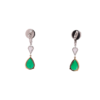 3.82 ct Classic Cabochon Emerald Earrings