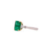 2.41 ct Classic 3 stone emerald ring