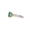 2.41 ct Classic 3 stone emerald ring