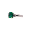 1.66 ct Classic 3 stone emerald ring