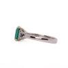 1.66 ct Classic 3 stone emerald ring