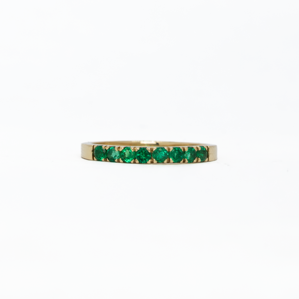 0.50 ct Semi Eternity emerald band
