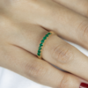 0.50 ct Semi Eternity emerald band