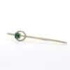Very Fine 0.75ct emerald bangle with diamonds